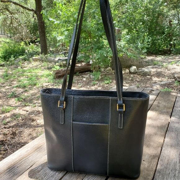 Dooney & Bourke Leather Tote - Picture 2 of 9
